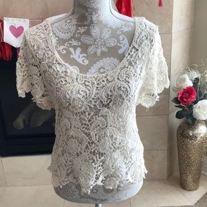 Ivory Lace Top
